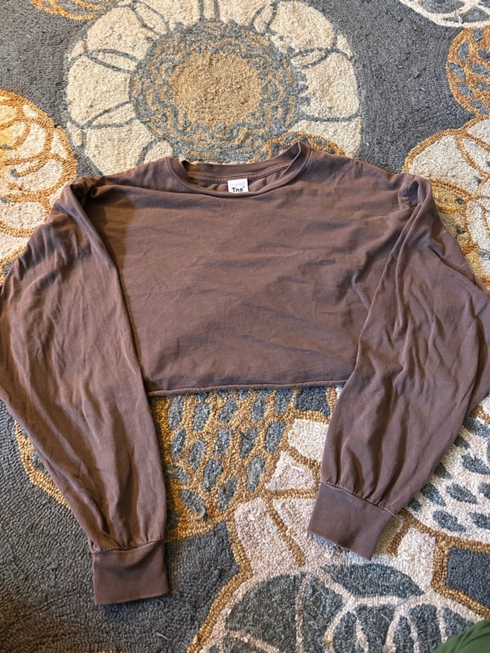 Tna  Long Sleeve Cropped Top